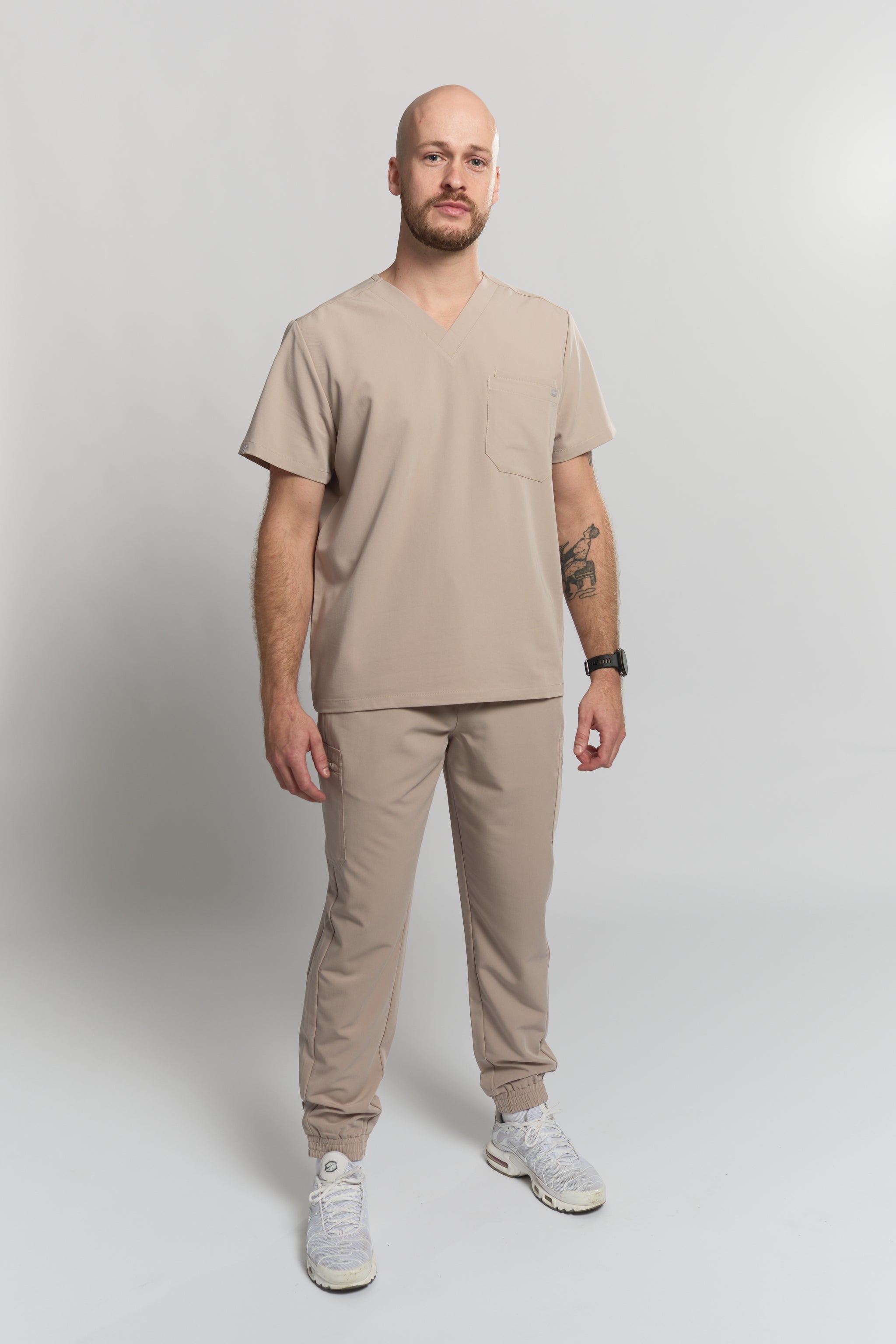 Liam Scrub Top - Sandstone