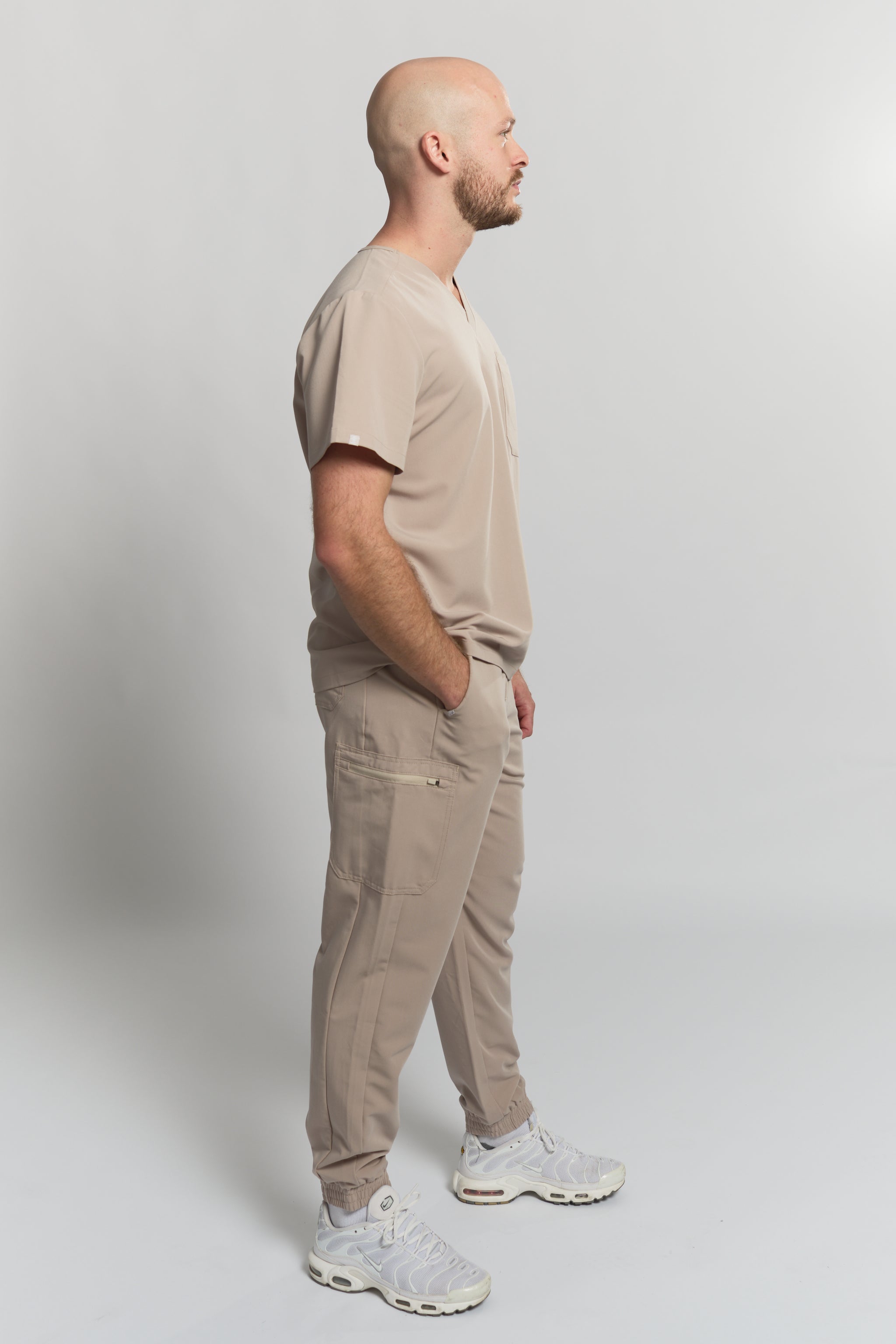 Liam Scrub Top - Sandstone