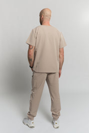 Liam Scrub Top - Sandstone