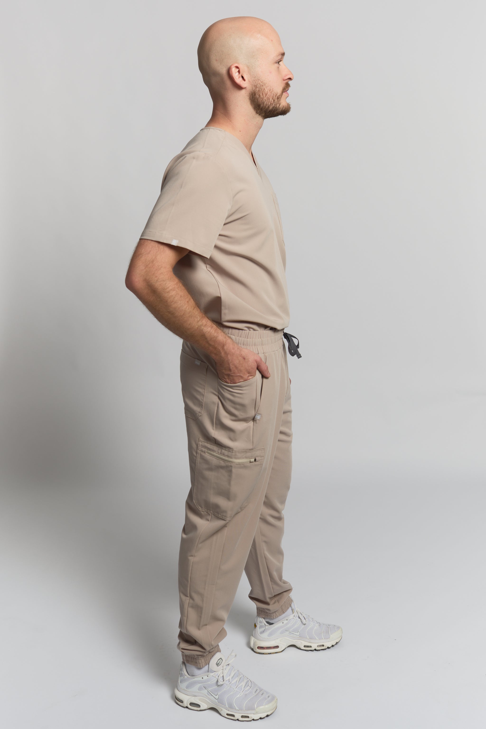 Kian Jogger Scrub Pants - Sandstone