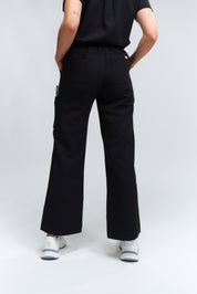 ACE Wide Leg Scrub Pants - Black