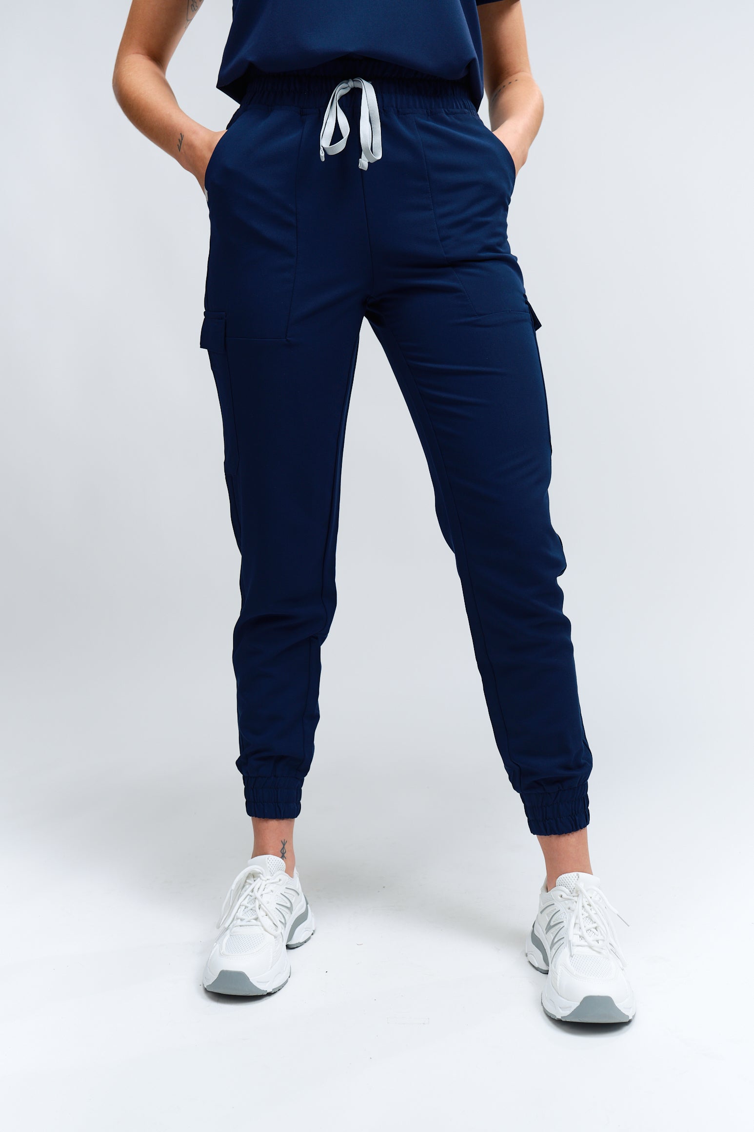 Lydia Jogger Scrub Pants - Navy