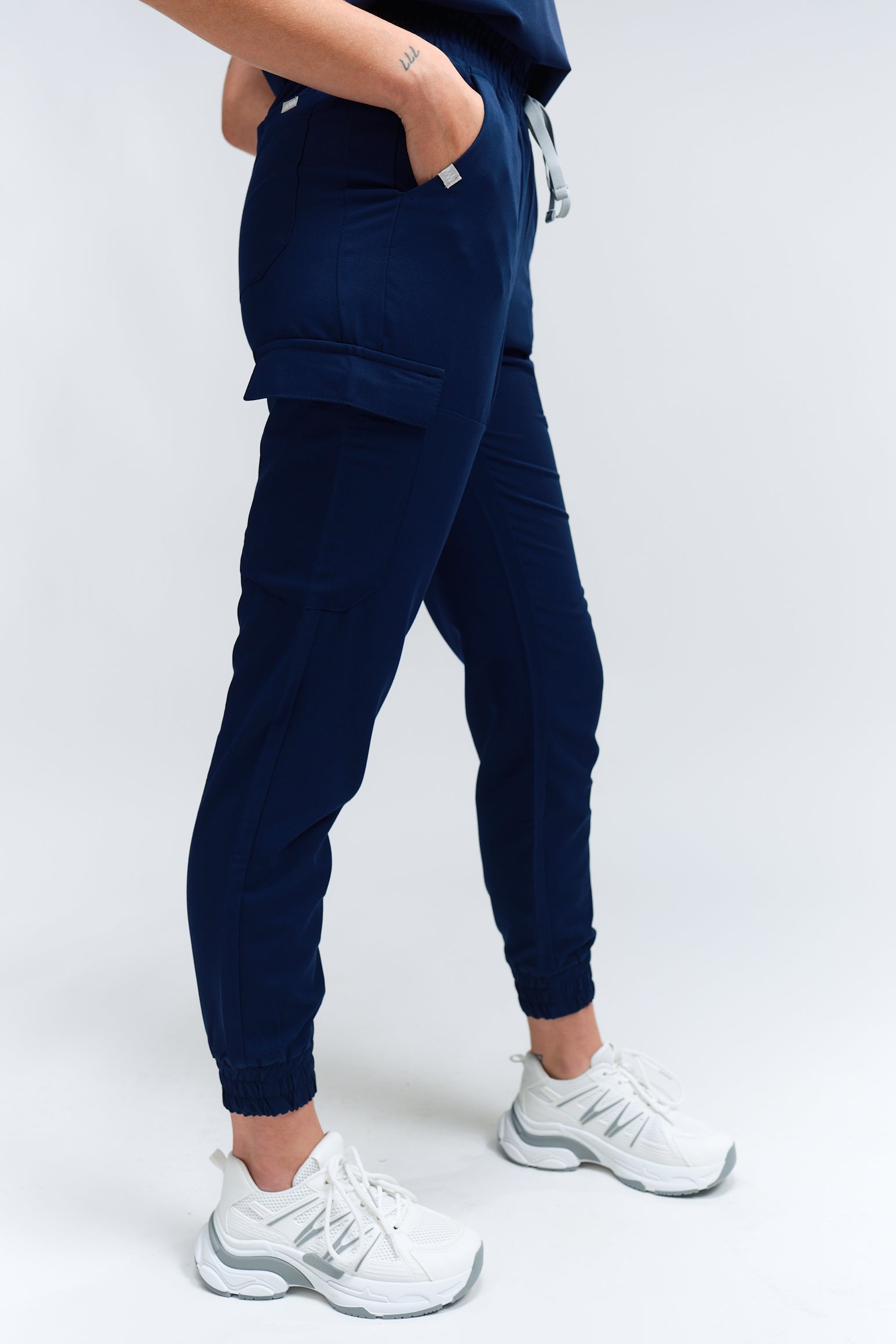 Lydia Jogger Scrub Pants - Navy