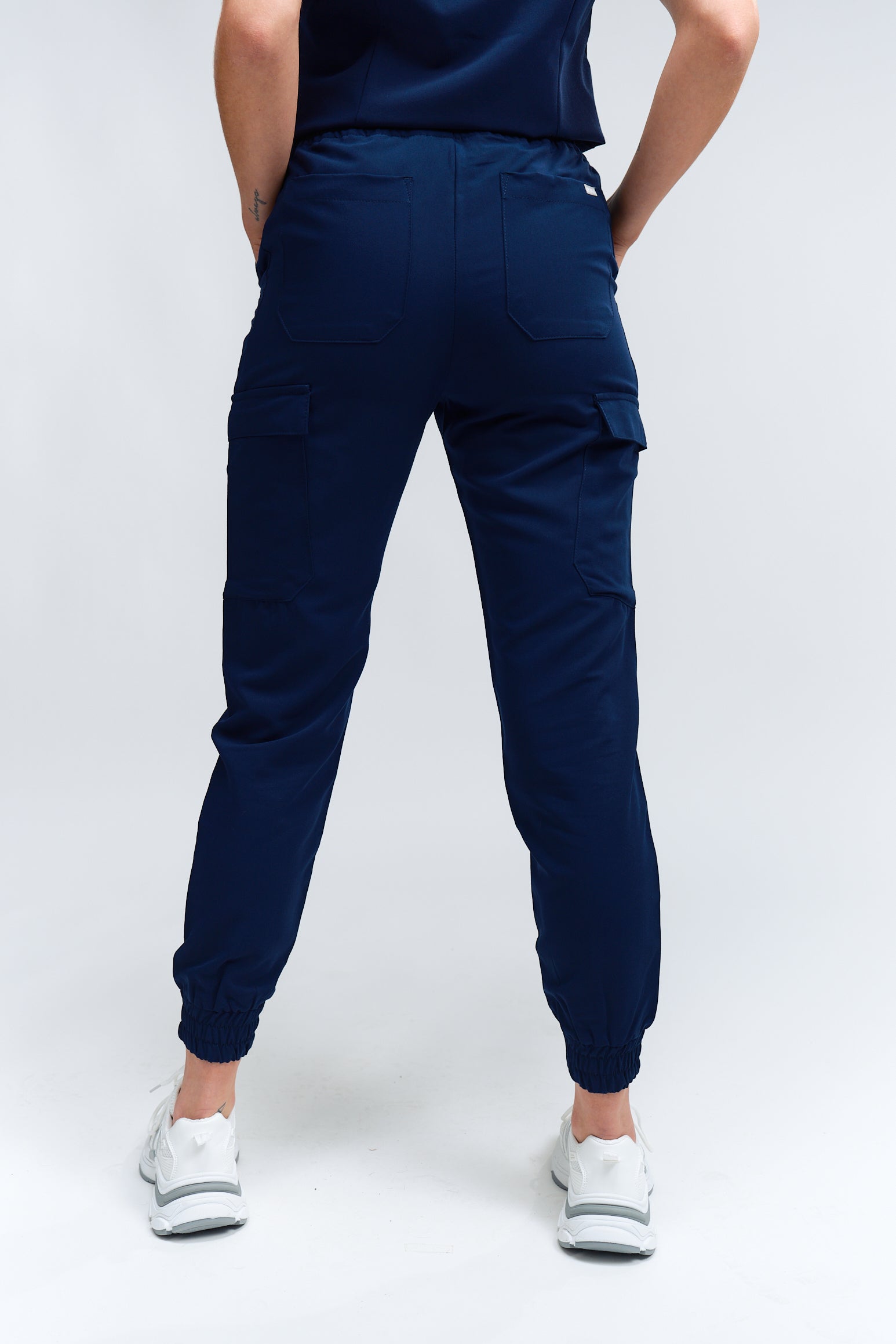 Lydia Jogger Scrub Pants - Navy