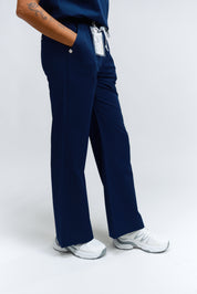 ACE Wide Leg Scrub Pants - Navy