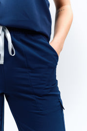 Lydia Jogger Scrub Pants - Navy