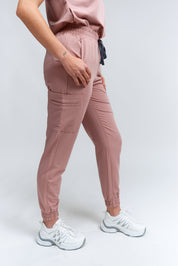 Anastasia Jogger Scrub Pants - Rosewood