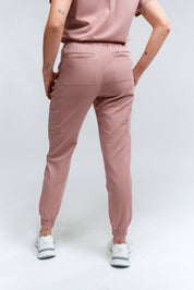 Anastasia Jogger Scrub Pants - Rosewood