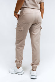 Lydia Jogger Scrub Pants - Sandstone