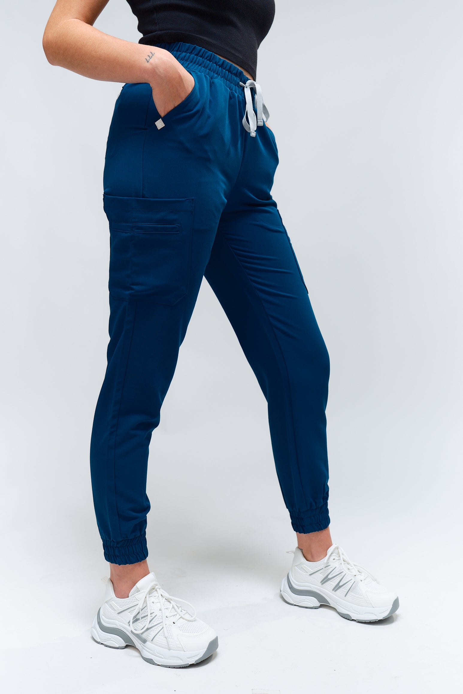 Anastasia Jogger Scrub Pants - Abyss Blue