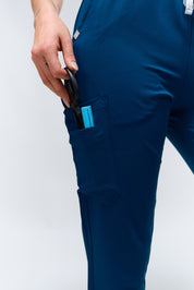 Anastasia Jogger Scrub Pants - Abyss Blue