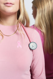 Amelia Longsleeve Underscrub - Rosewood - Breast Cancer Underscrub