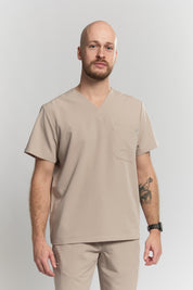 Liam Scrub Top - Sandstone