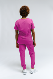 Olivia Scrub Top - Fuchsia