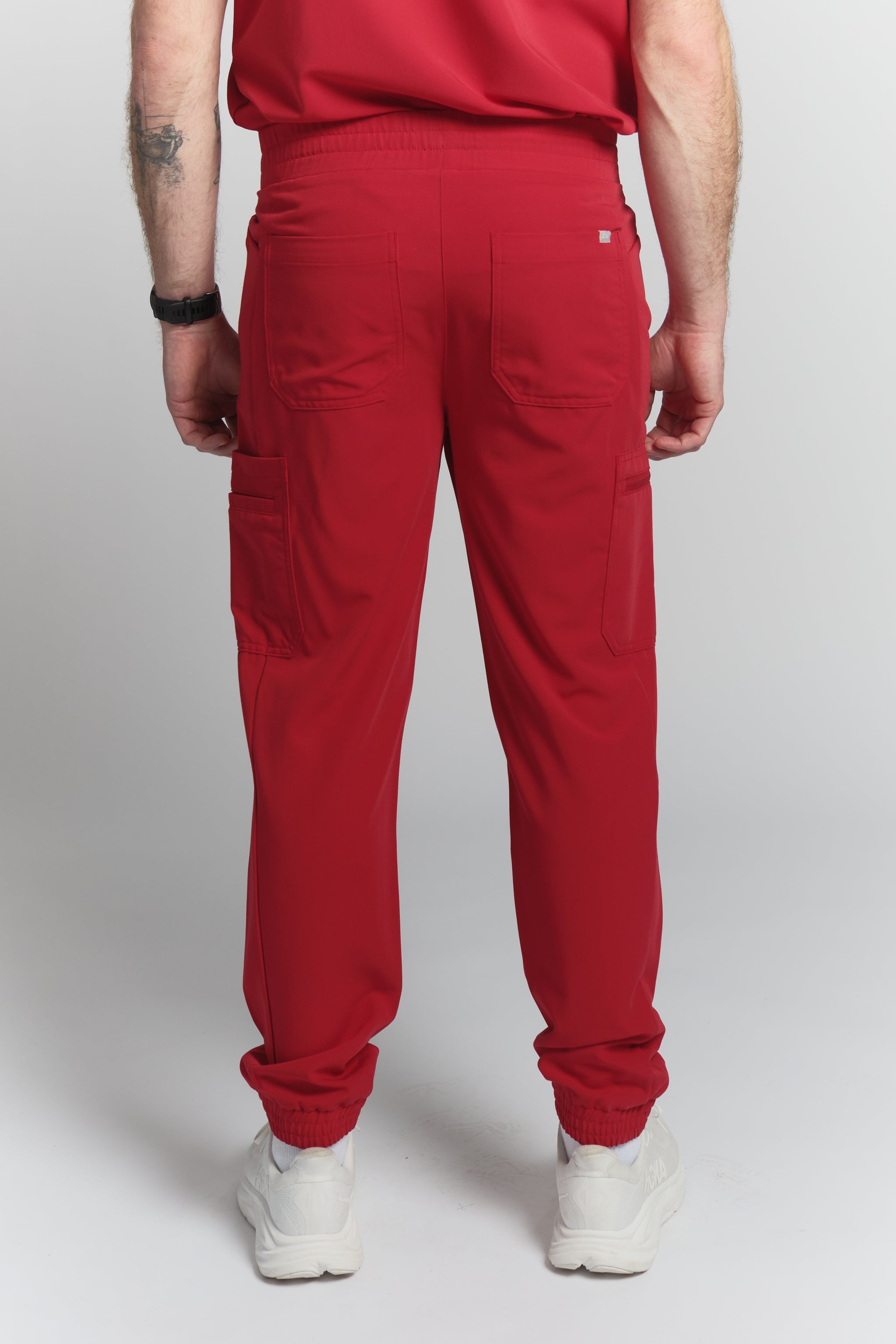 Kian Scrub Pants - Ruby Red