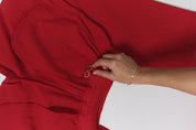 Anastasia Jogger Scrub Pants - Ruby Red