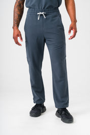 Luca Straight Scrub Pants -Pewter