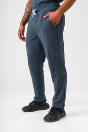 Luca Straight Scrub Pants -Pewter