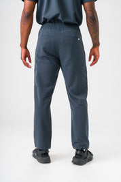 Luca Straight Scrub Pants -Pewter