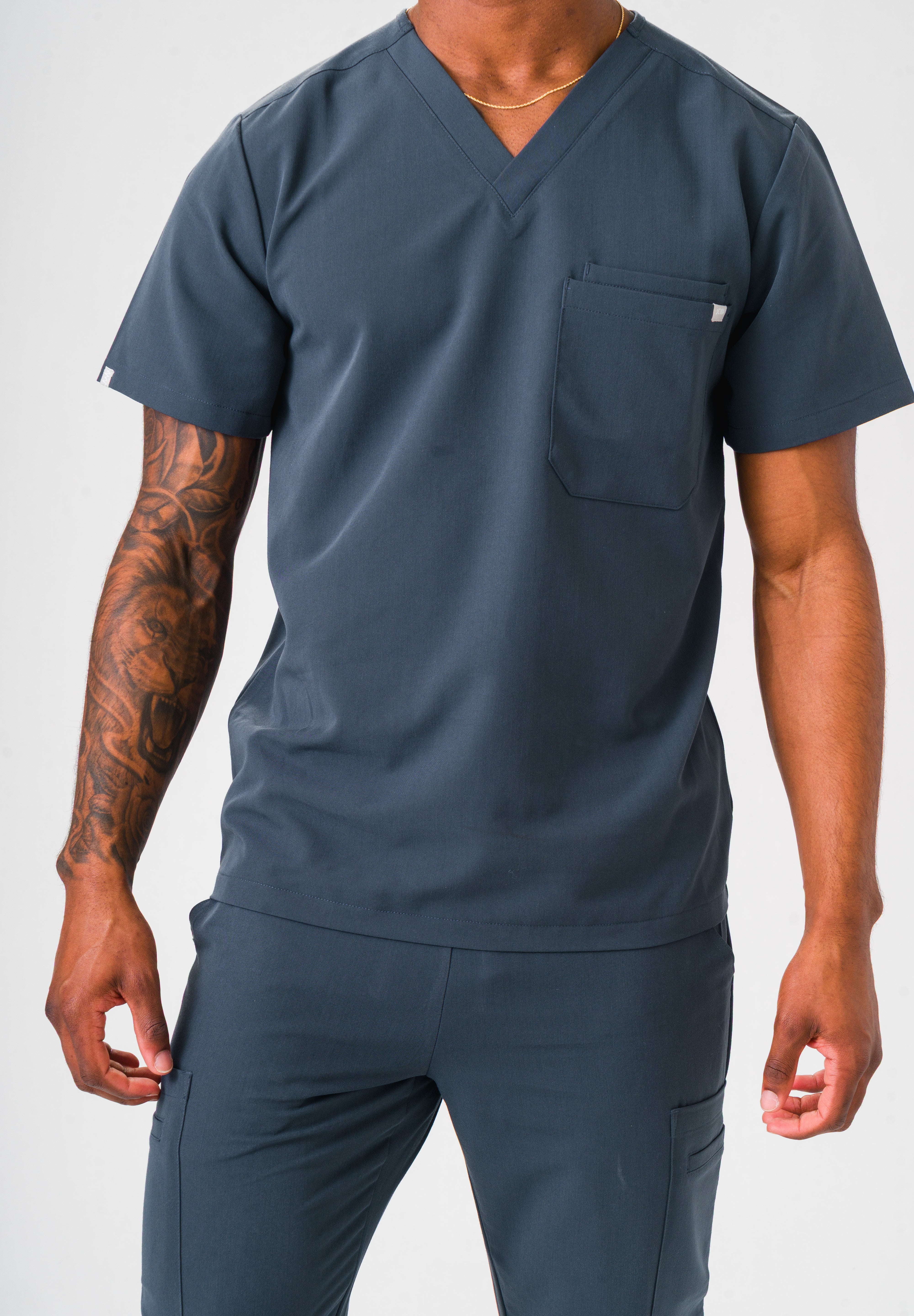 Kian Scrub Pants - Pewter