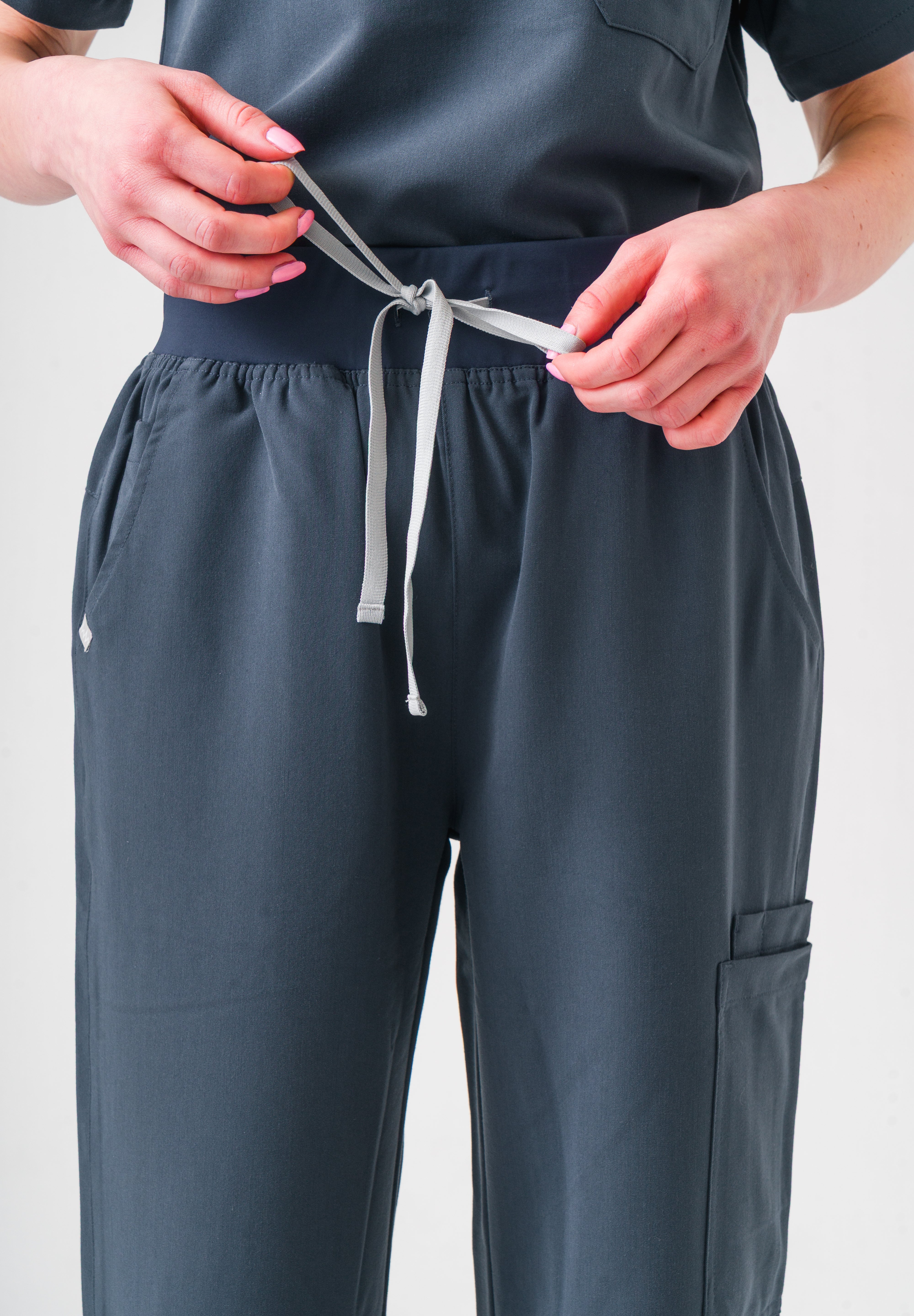ACE Wide Leg Scrub Pants - Pewter