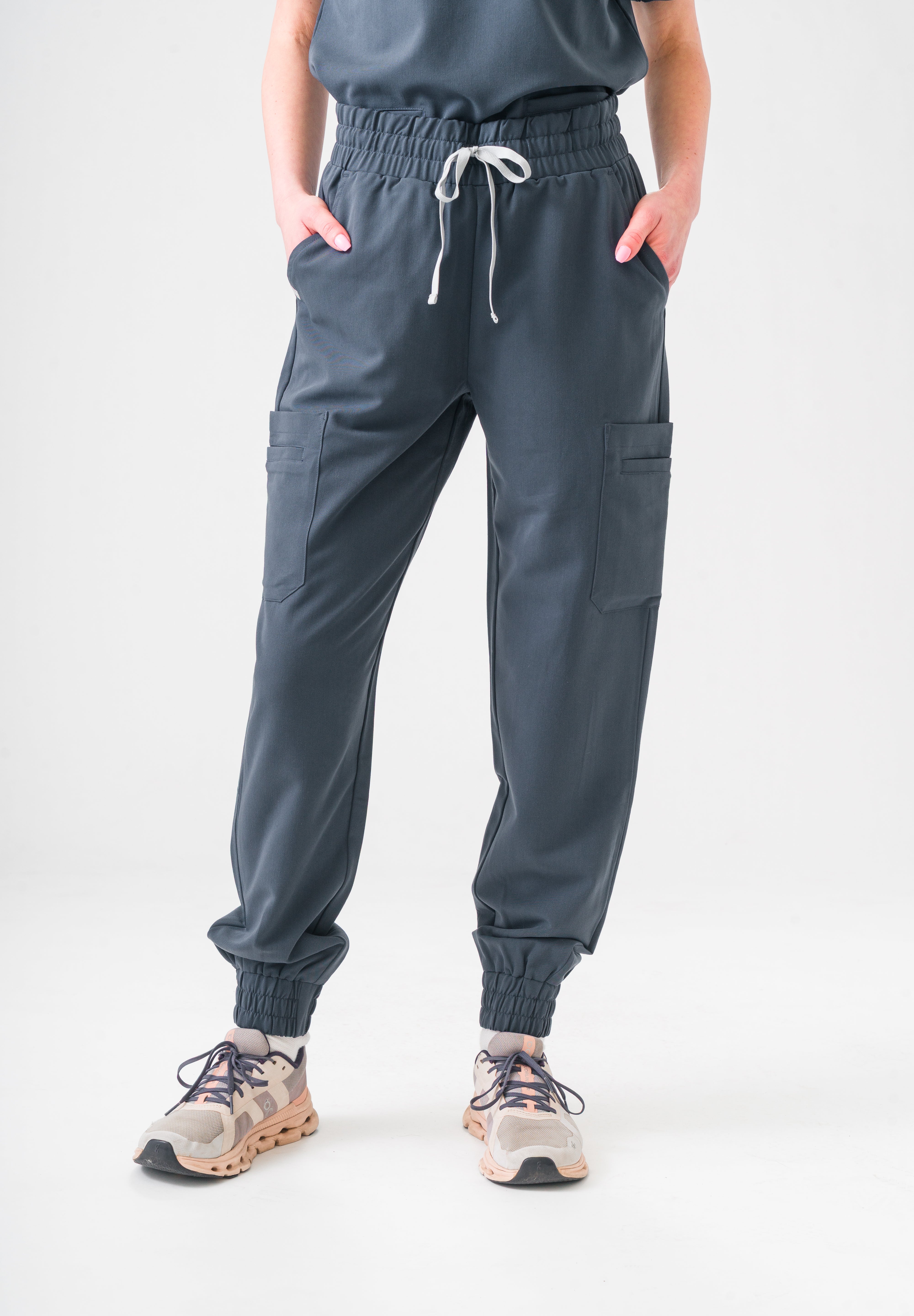 Anastasia Jogger Scrub Pants -  Pewter