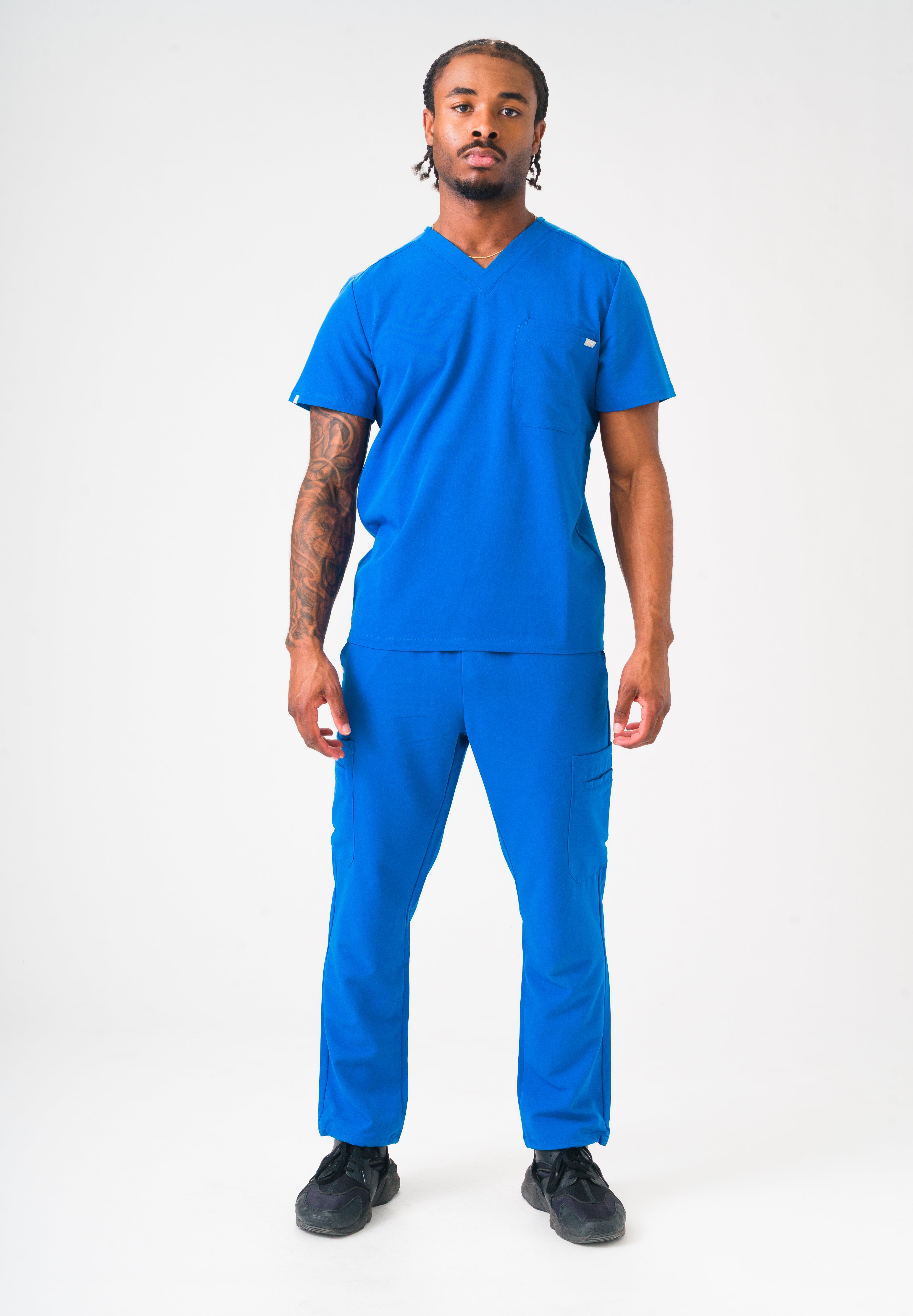 Liam Scrub Top - Royal Blue