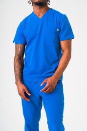 Blouse d'infirmier Liam - Bleu Royal