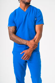 Liam Scrub Top - Royal Blue