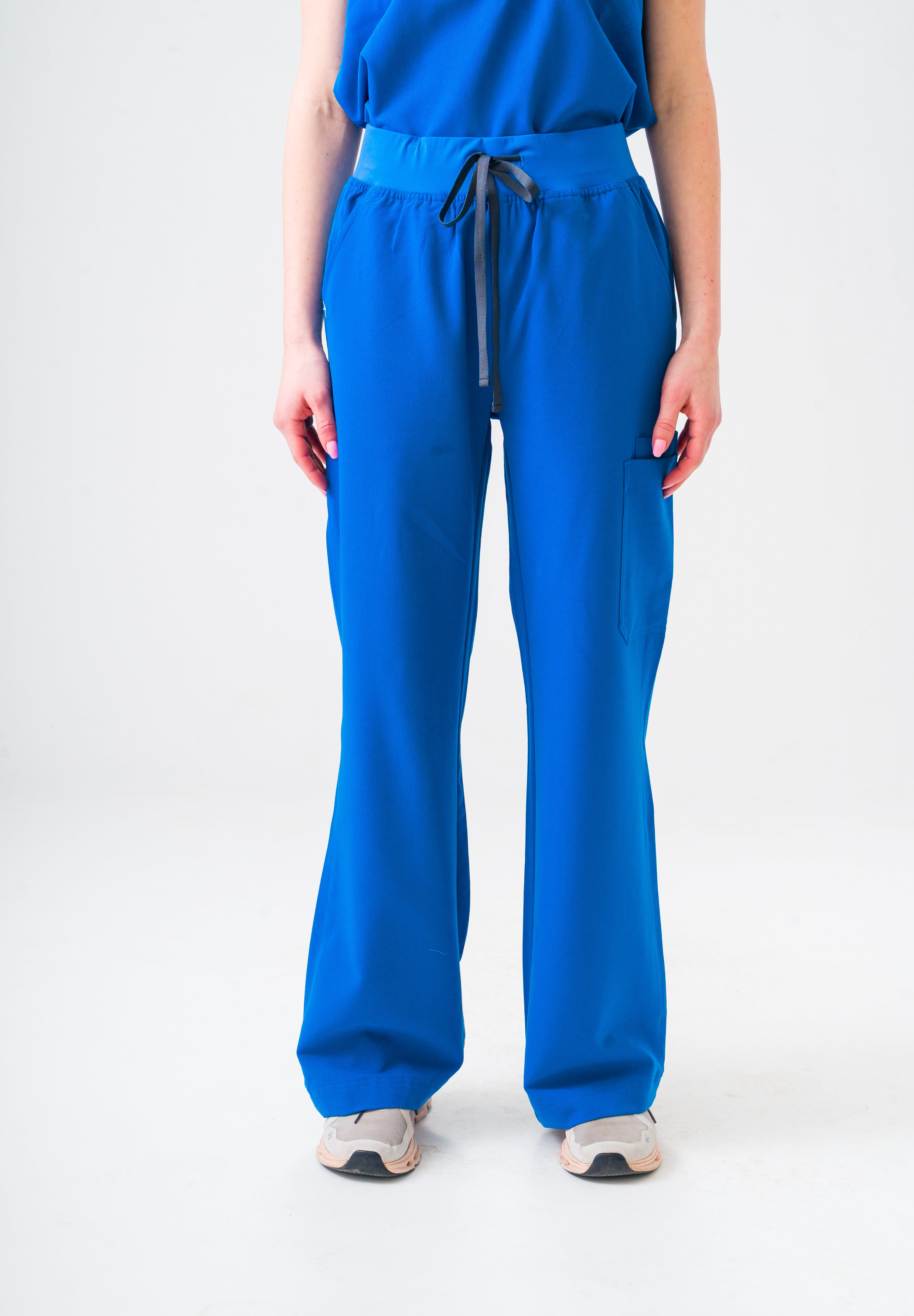 ACE Wide Leg Scrub Pants - Royal Blue