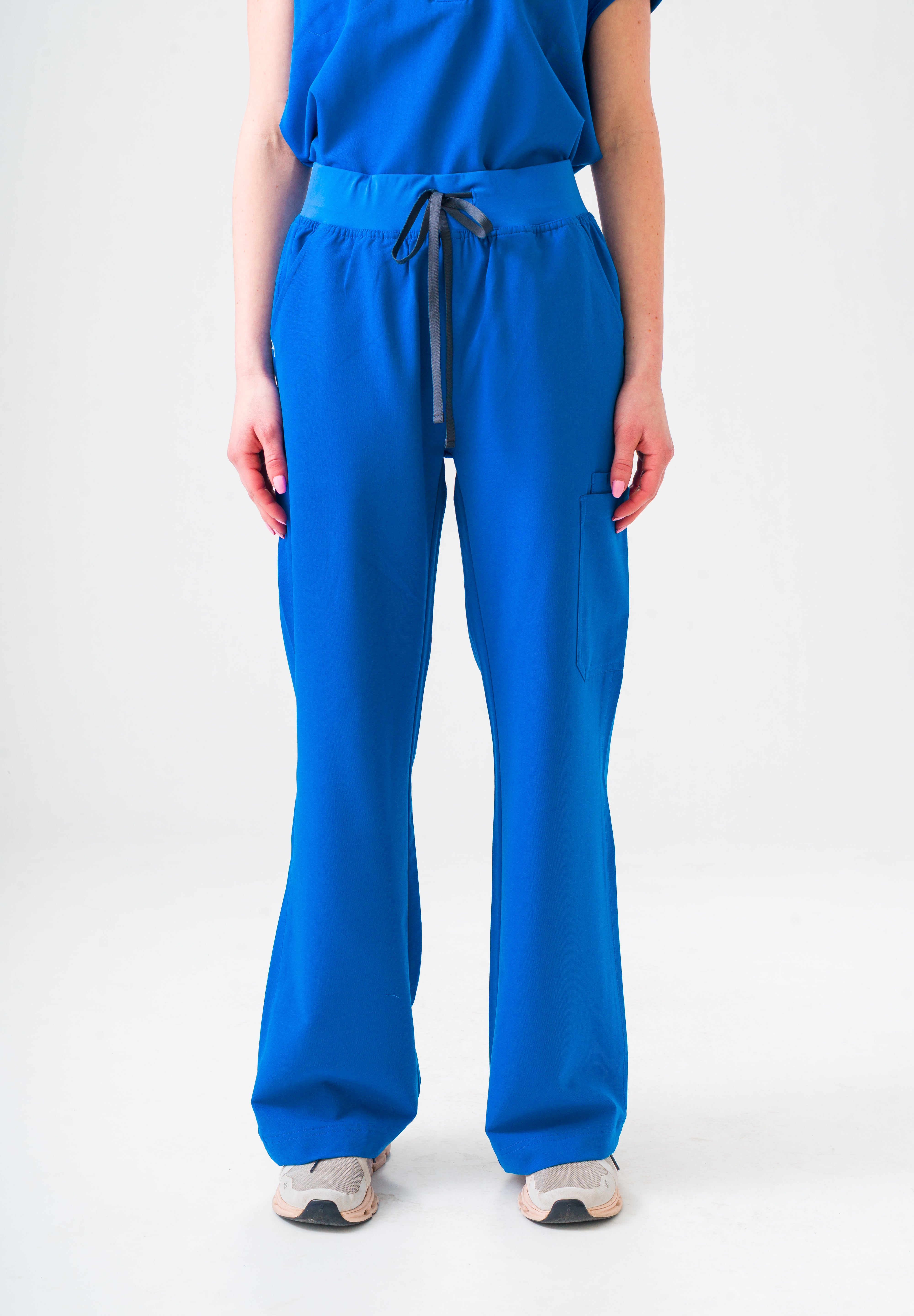 ACE Wide Leg Scrub Pants - Royal Blue