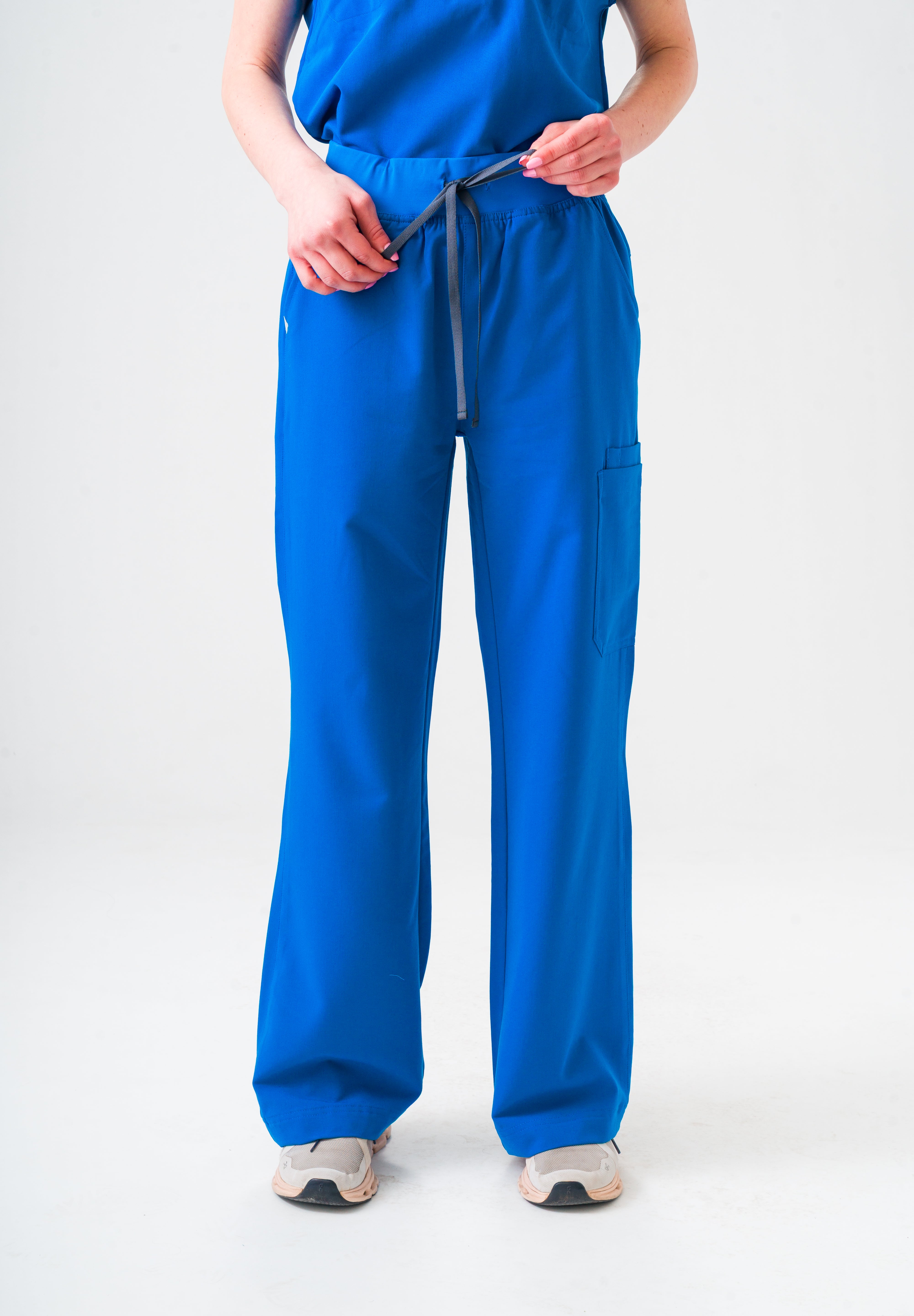 ACE Wide Leg Scrub Pants - Royal Blue