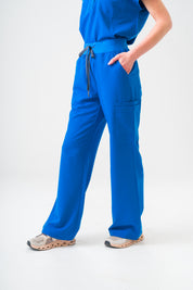 ACE Wide Leg Scrub Pants - Royal Blue