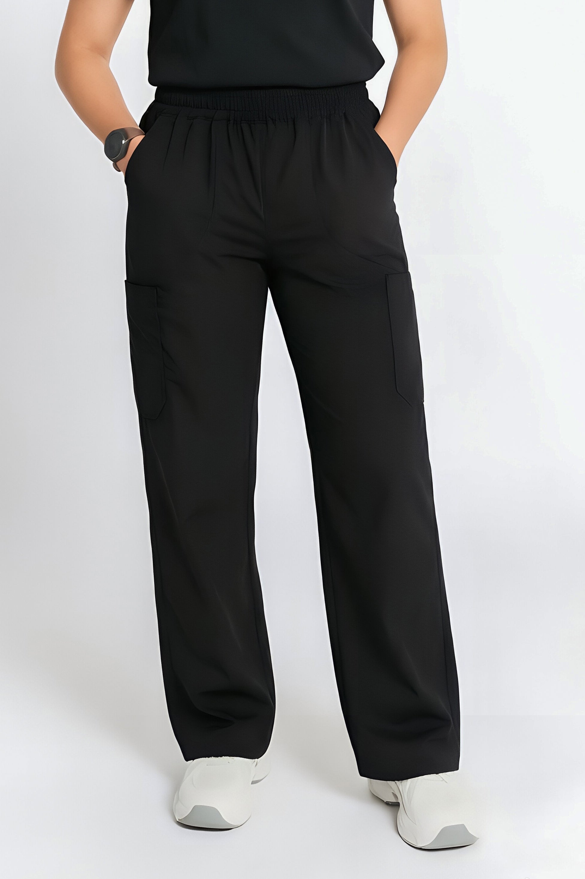 Mona Straight Leg Scrub Black