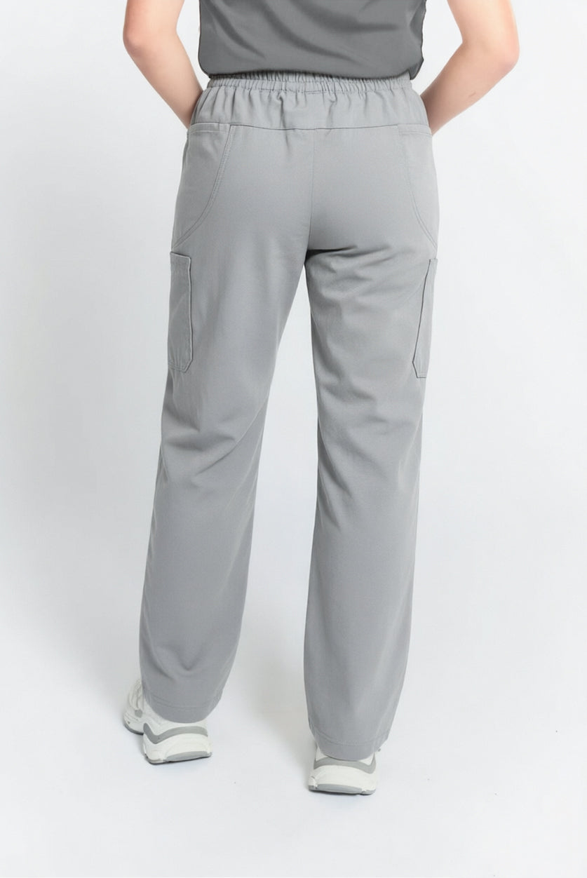 Mona Straight Leg Scrub Light Grey