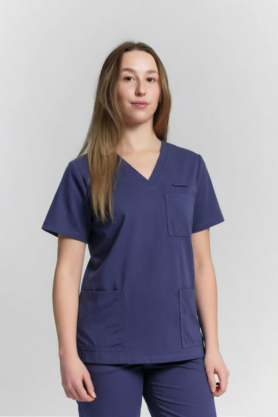 Blouse médicale Rebecca bleu marine