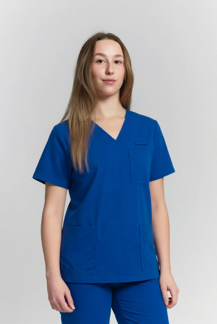 Rebecca Scrub Top Royal Blue