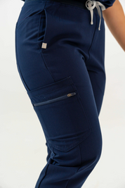 Elodia Jogger Scrub Pants - Navy