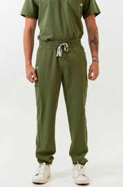 Kian Jogger Scrub Pants - Mossy Green