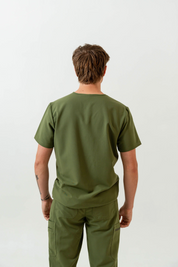 Liam Scrub Top - Mossy Green