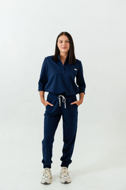 Anastasia Jogger Scrub Pants - Navy