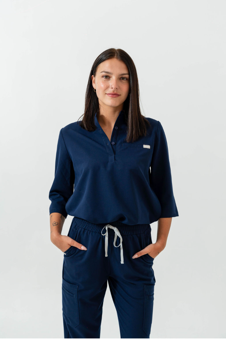 Anastasia Jogger Scrub Pants - Navy