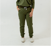 Elodia Jogger Scrub Pants - Mossy Green