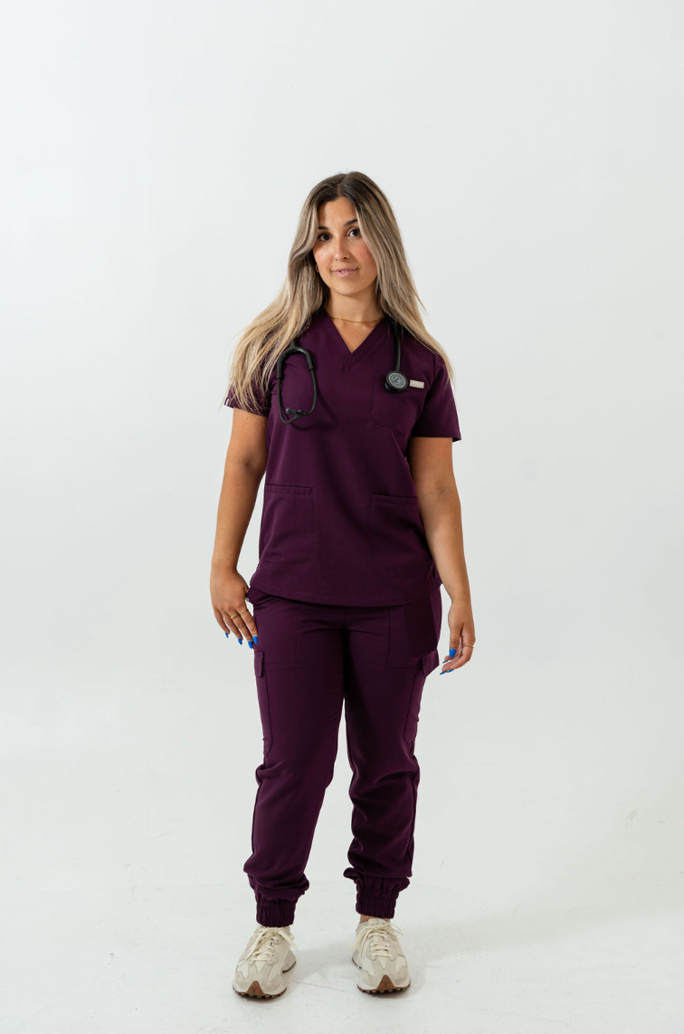 Lydia Jogger Scrub Pants - Royal Purple