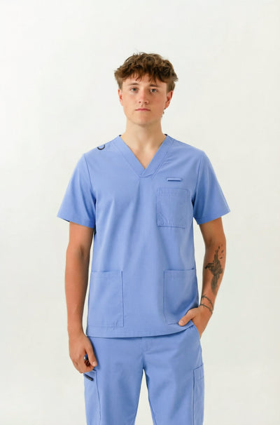 Blouse médicale William - Bleu ciel