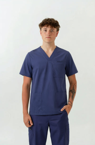 William Scrub Top- Navy