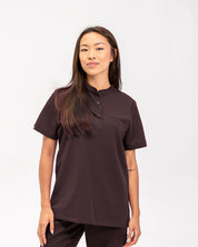 Gloria Scrub Top - Espresso