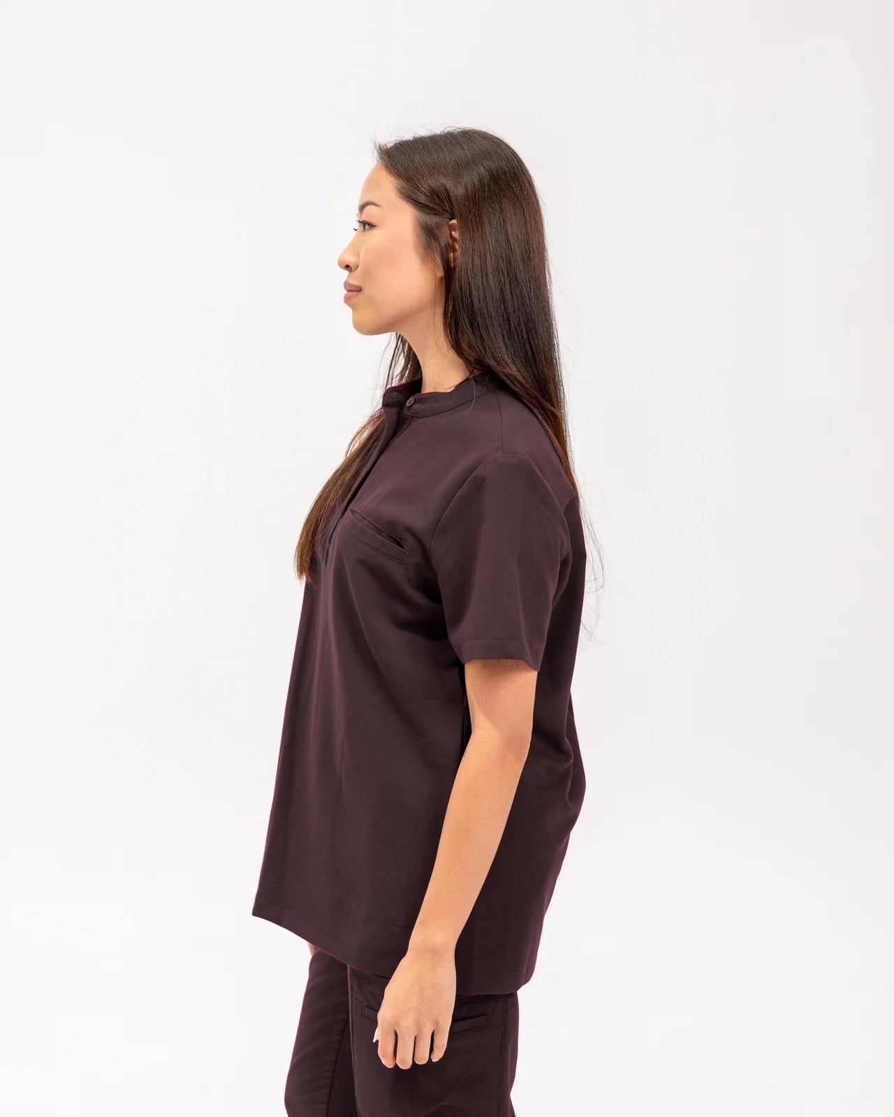 Gloria Scrub Top - Espresso