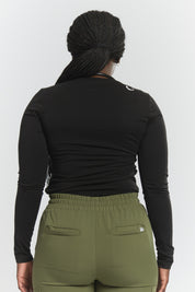 Maillot de corps à manches longues Amelia - Noir - SILVADUR & Cooling Tech