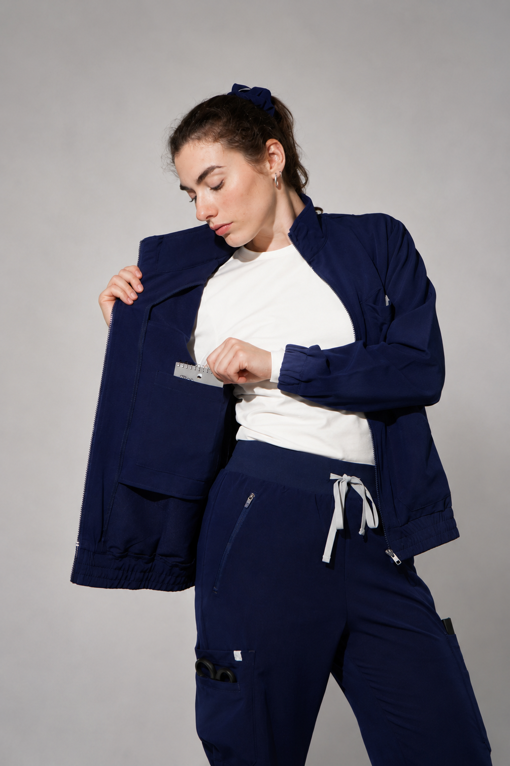 Thalia 2.0 Scrub Jacket - Navy